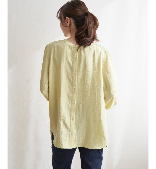 ikka「前後2WAYバンドカラーシャツ」|シャツ・ブラウス|