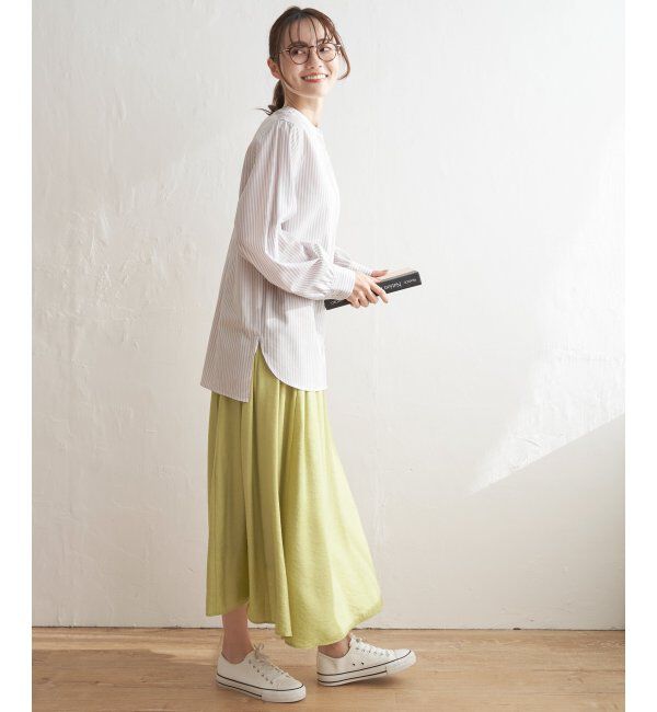 ikka「前後2WAYバンドカラーシャツ」|シャツ・ブラウス|