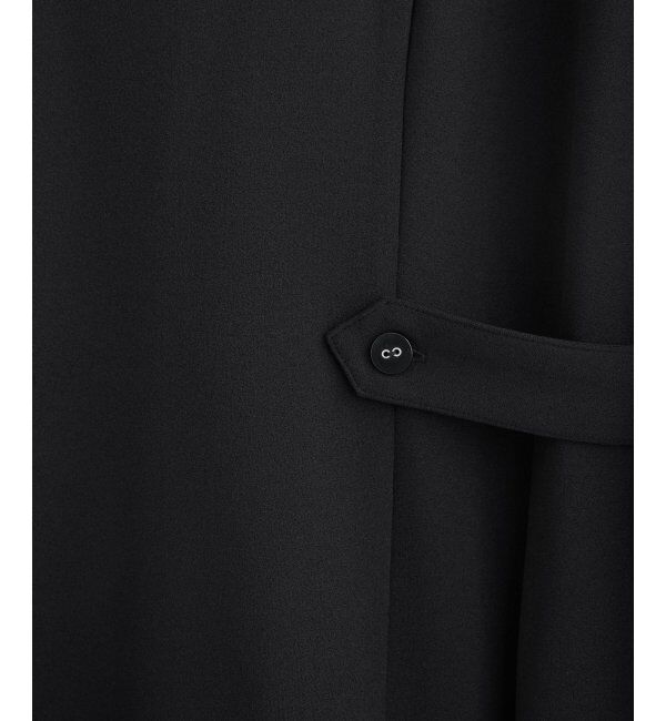 IKKA LOUNGE「カットジョーゼットウエストタブワンピース」|ドレス|