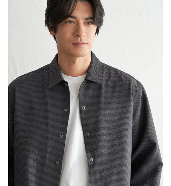 ikka「イージケアサッカースナップシャウター」|ブルゾン・スタジャン|