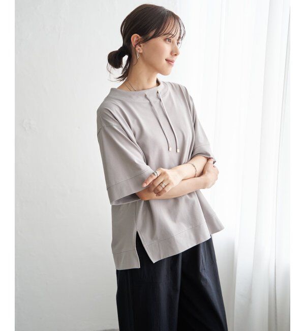 ikka「【接触冷感】鹿の子スピンドルプルオーバー」|その他|