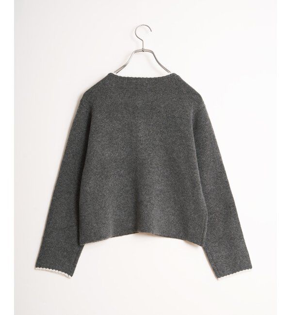 Lbc with Life「配色ポケットショートカーディガン」|カーディガン|