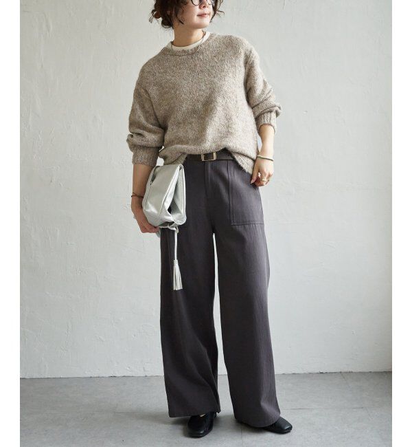 Lbc with Life「モヘヤタッチラウンドヘムPO」|カーディガン|