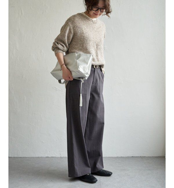 Lbc with Life「モヘヤタッチラウンドヘムPO」|カーディガン|