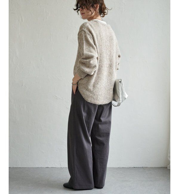 Lbc with Life「モヘヤタッチラウンドヘムPO」|カーディガン|