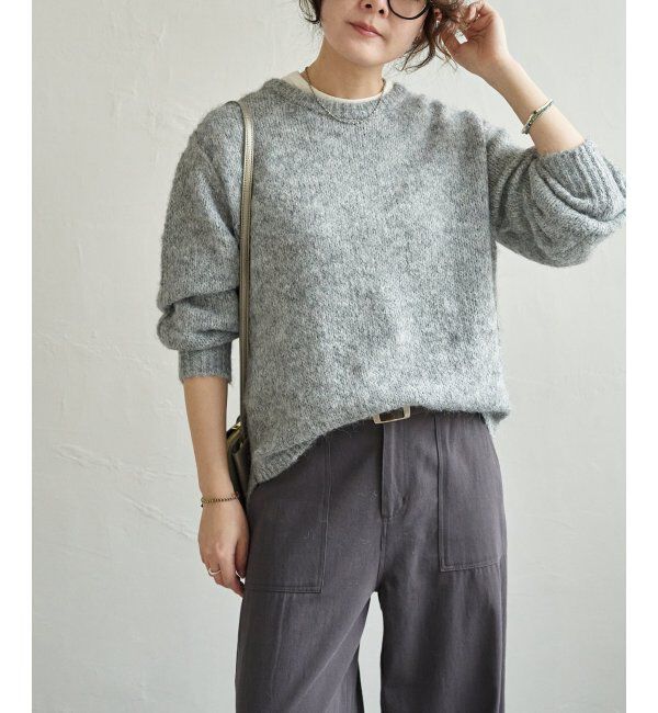 Lbc with Life「モヘヤタッチラウンドヘムPO」|カーディガン|