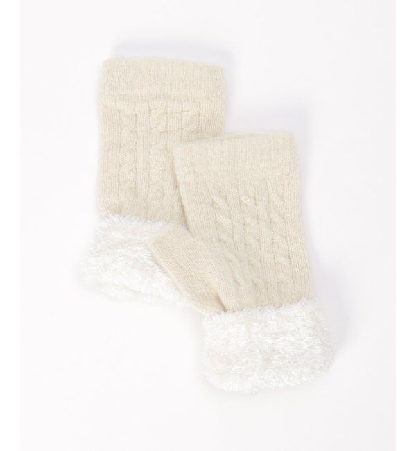 Lbc with Life「無地カフスファーニット」|手袋|