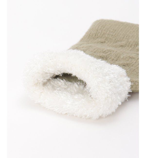 Lbc with Life「無地カフスファーニット」|手袋|