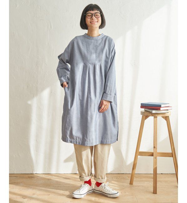 Lbc with Life「コットンMIX 3WAYタックワンピース」|ワンピース|