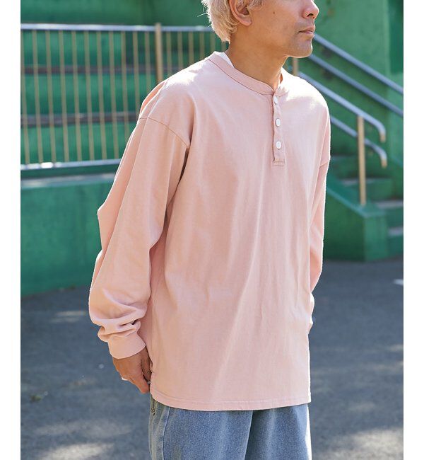 VENCE share style「【Goodwear】ヘンリーネックBIGロンT」|Tシャツ・カットソー|