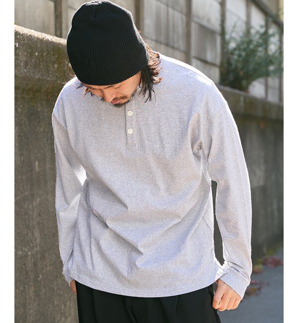 VENCE share style「【Goodwear】ヘンリーネックBIGロンT」|Tシャツ・カットソー|