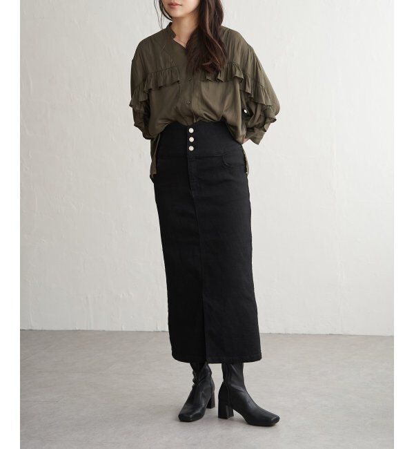 VENCE share style「袖フリルブラウス」|シャツ・ブラウス|