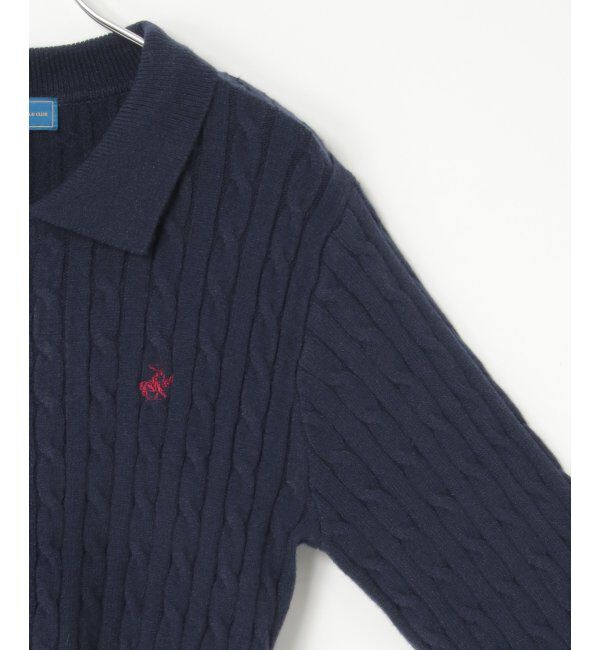 VENCE share style「BEVERLY HILLS POLO CLUB ケーブル編みポロカーデ」|カーディガン|