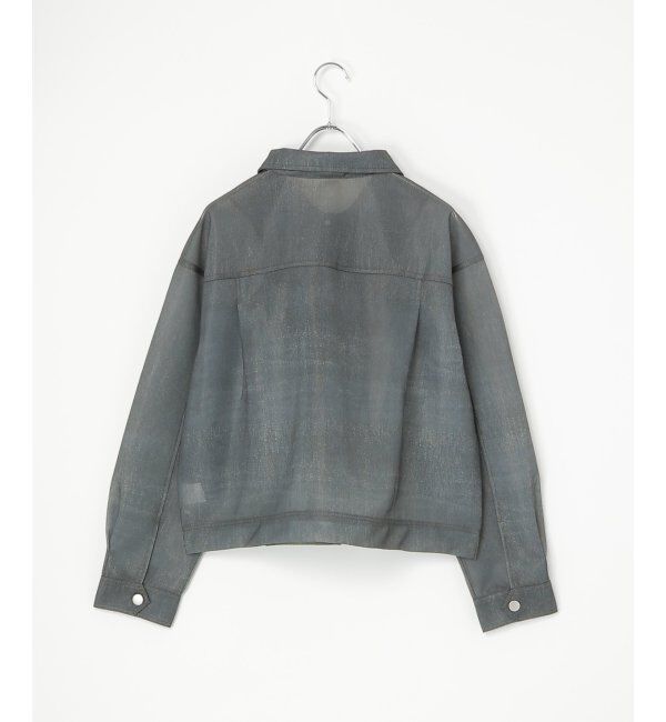 VENCE share style「シアーダンボールデニムプリントGジャン」|ブルゾン・スタジャン|
