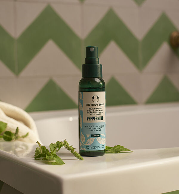 THE BODY SHOP「PP フット&レッグ ミスト 100mL（香り：ペパーミント）」|フットケア|