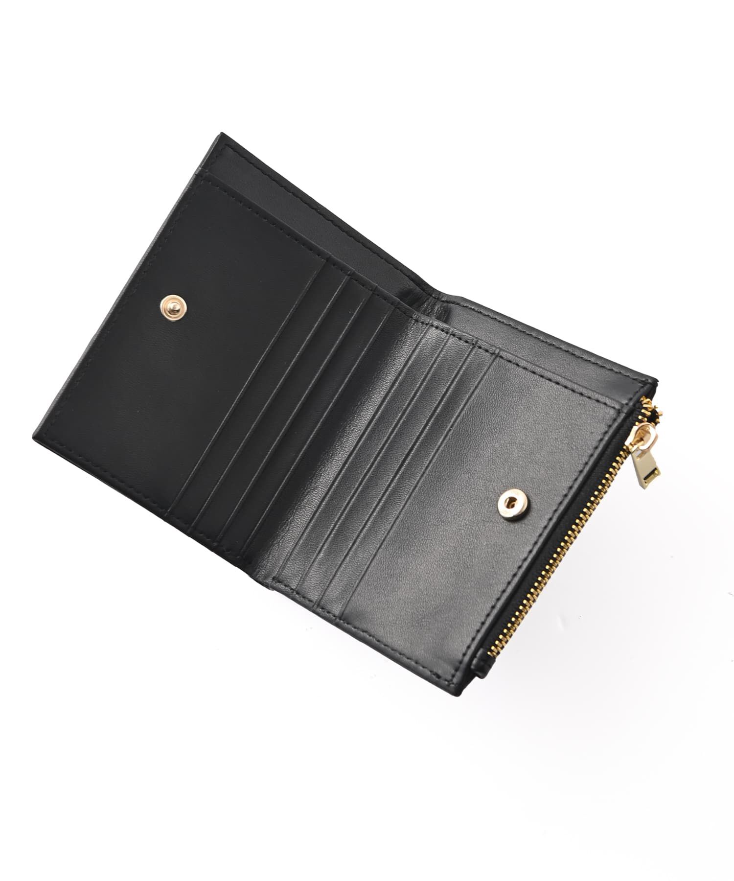 STYLE DELI「【DELI by】編み込みリアルレザー二つ折りウォレット」|財布|