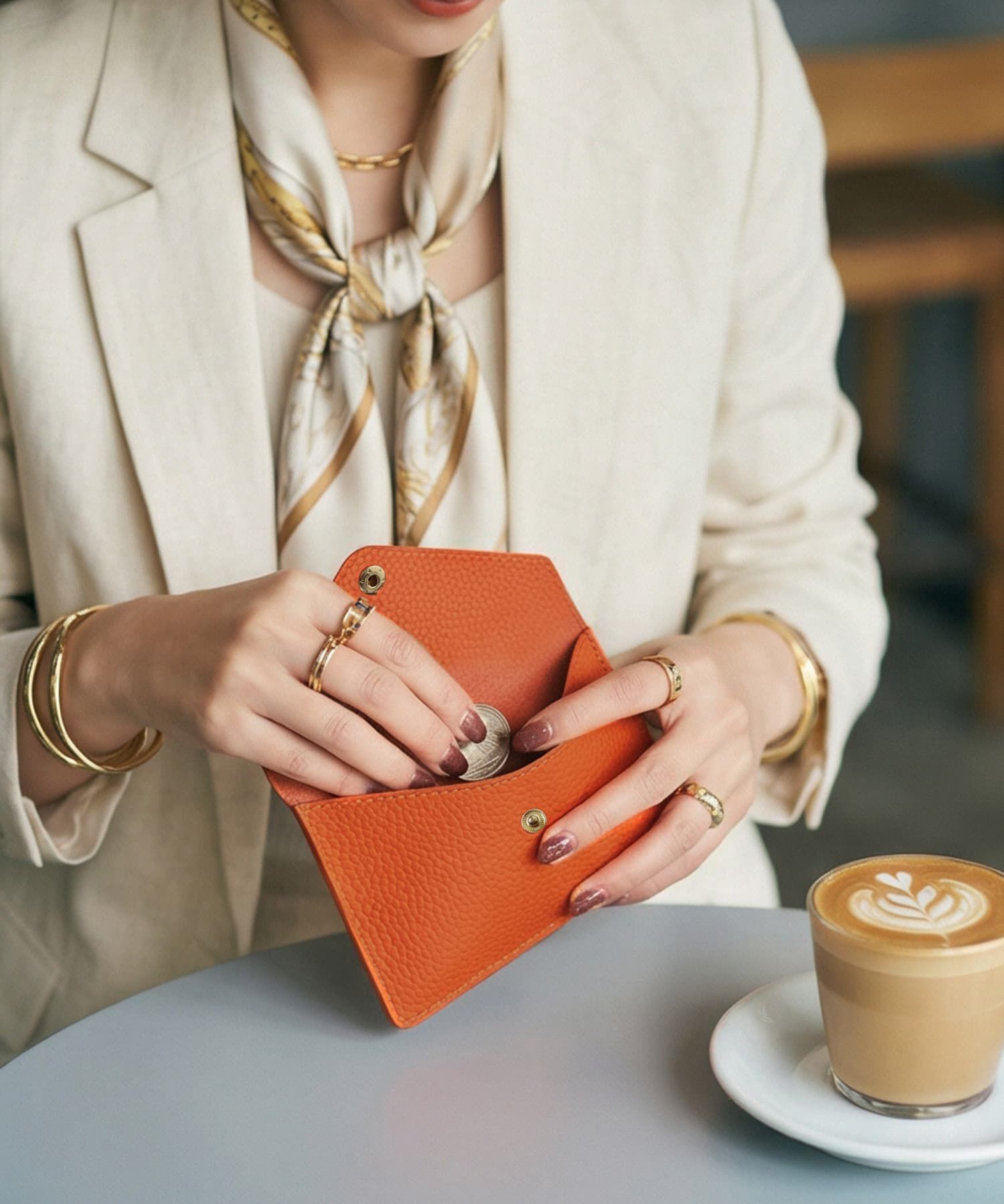 STYLE DELI「【DELI by】フラットエンベロープリアルレザーコンパクトウォレット」|財布|