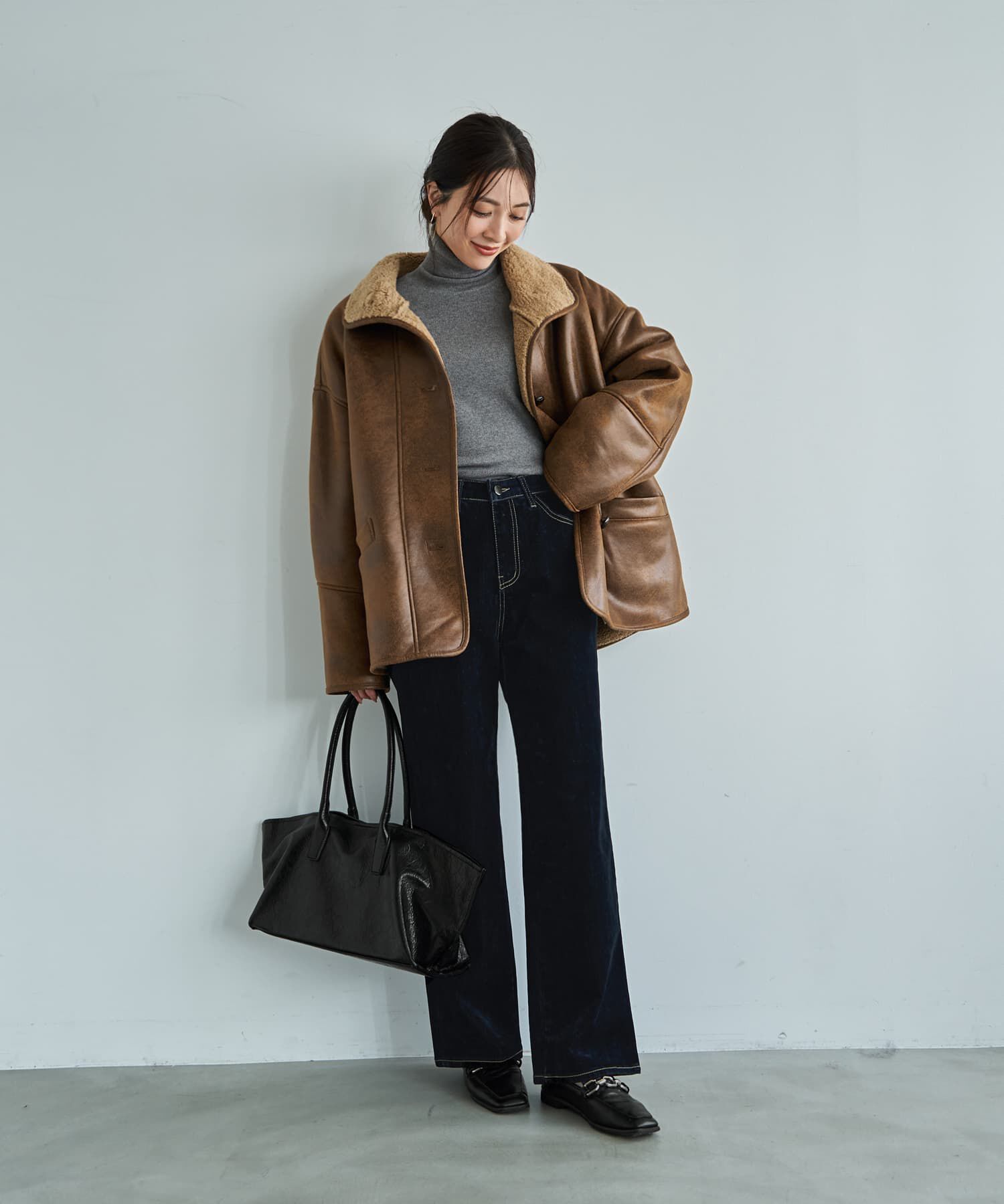 STYLE DELI「フェイクムートンオーバーコート」|その他|