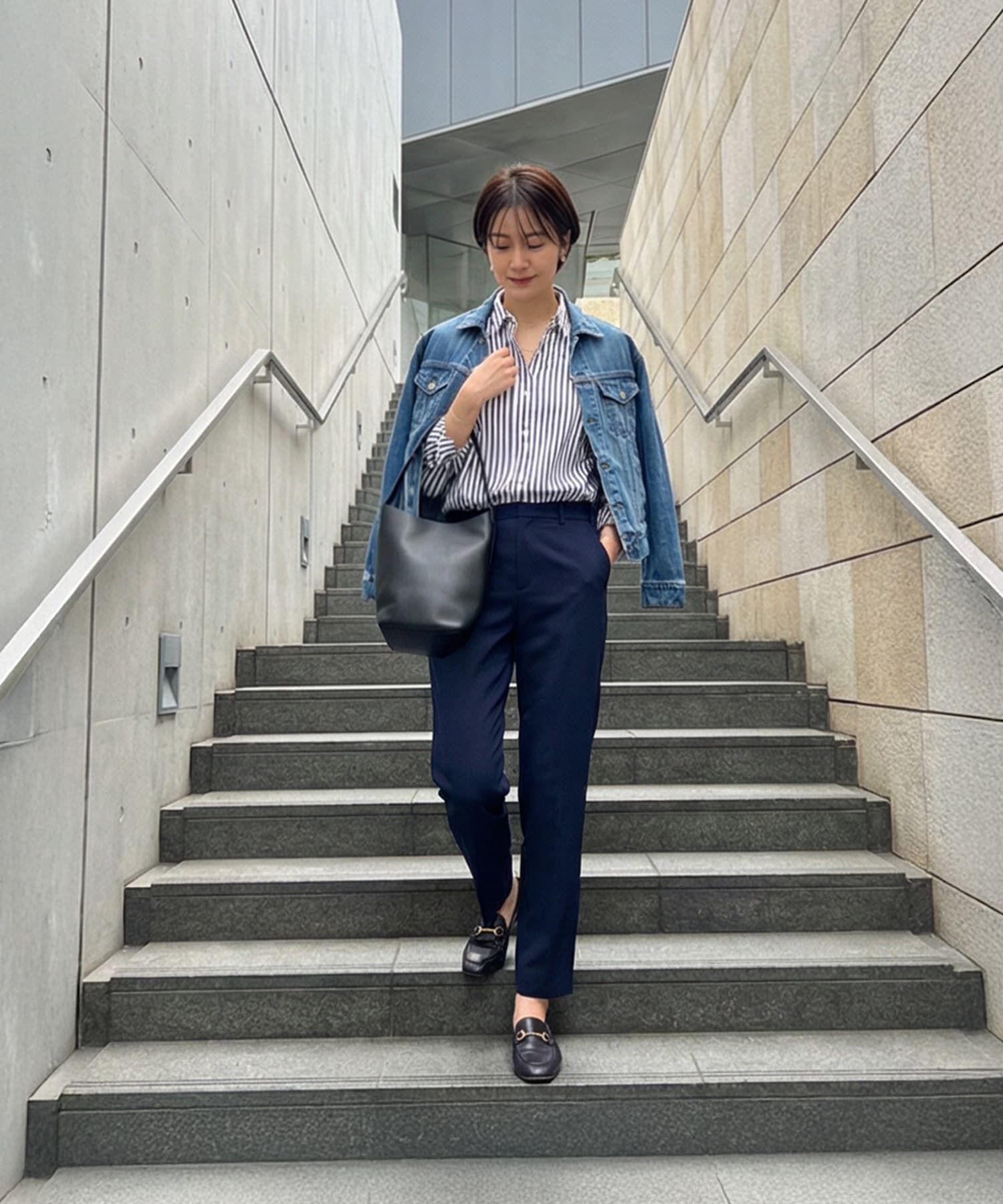 STYLE DELI「【DELI by】ミニマルバケットリアルレザーバッグ（レギュラー）」|トートバッグ|