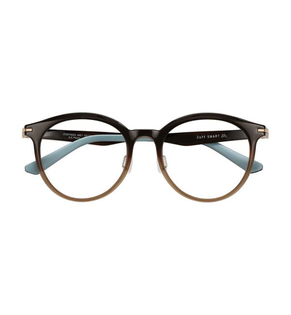  「ボストン型 メガネ |   度あり 度なし 軽くて壊れにくい Zoff SMART Regular レンズ交換券付」|メガネ|濃ブラウン