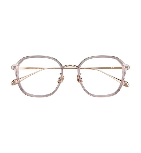  「ウェリントン型 メガネ | チタン 高級感  度あり 度なし メンズTITANIUM (ビジネス) レンズ交換券付」|メガネ|薄パープル