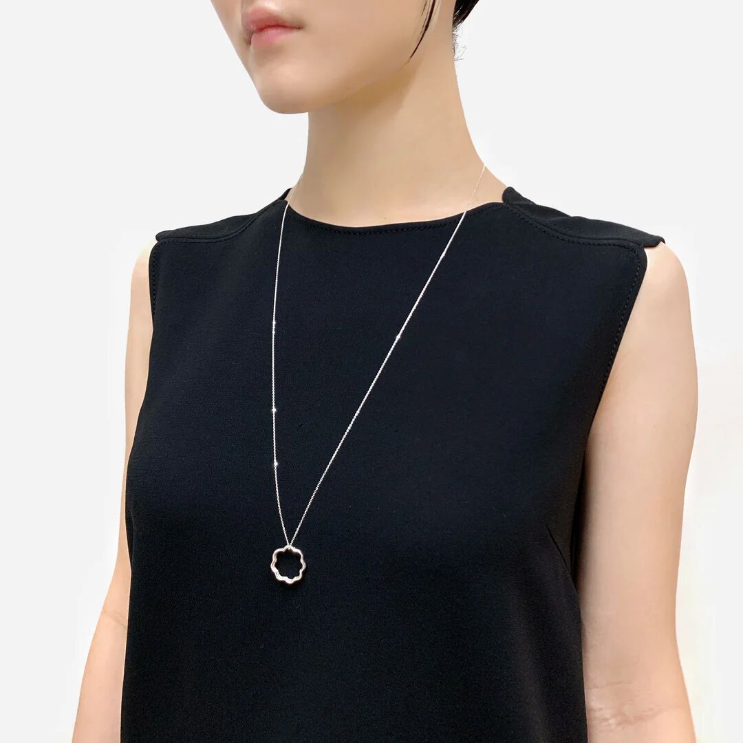 KAORU「ミモザ ネックレス／シルバー」|ネックレス|
