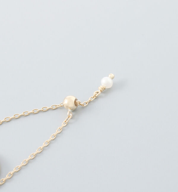 JUPITER「【K10】天然石チェーンリング/グレームーンストーン」|リング|