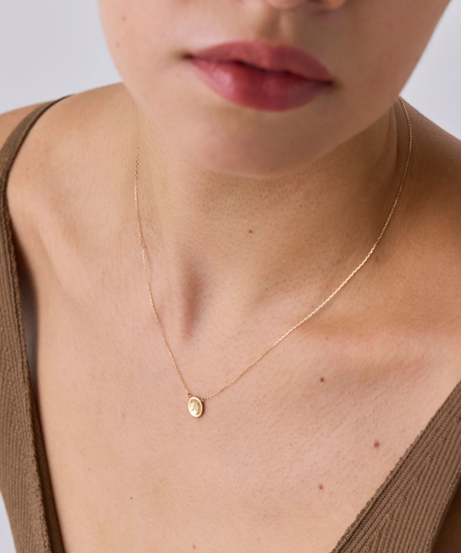 JUPITER「【K10】イニシャルコインネックレス」|ネックレス|