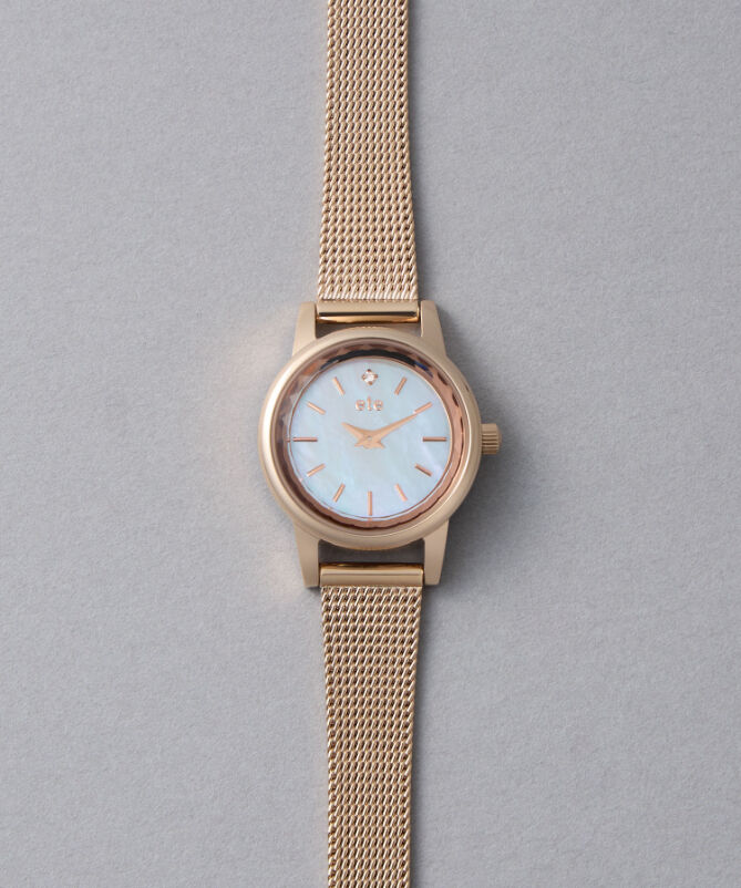 ete「ソーラーウォッチ メッシュベルト」|腕時計|D