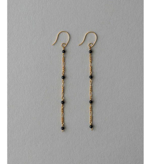 ete「ステーション チェーン ピアス」|ピアス|イエローゴールド