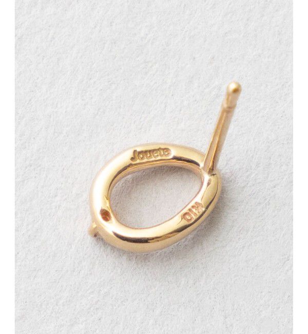 Jouete「K10YG ダイヤモンド ピアス  オーバル」|ピアス|