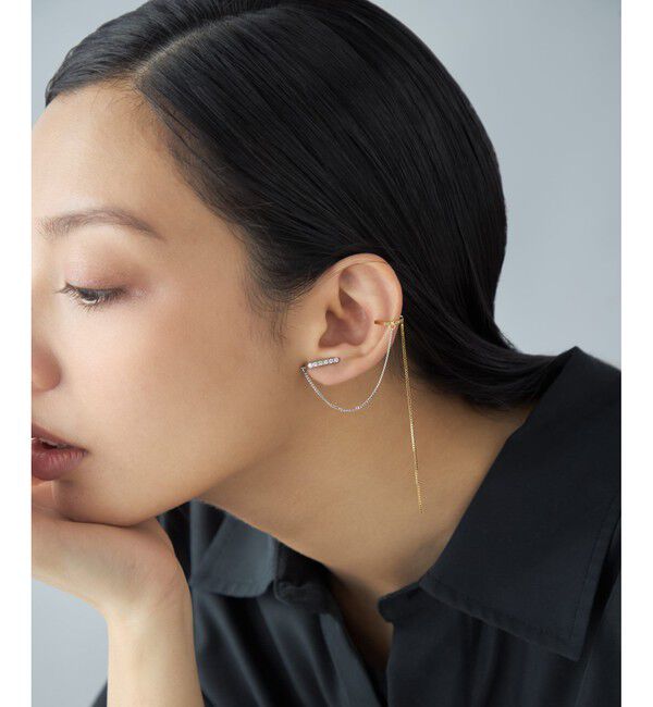 Jouete「【先行予約】[ロープカフス] ジルコニア コンビカラー」|イヤーカフ|