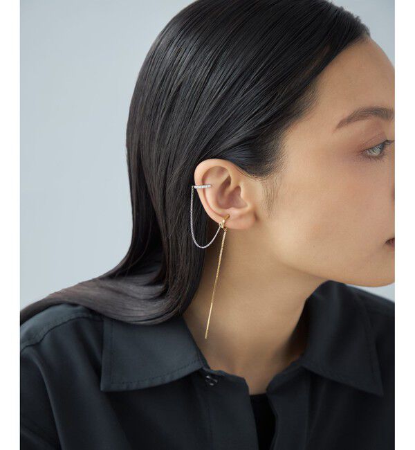 Jouete「【先行予約】[ロープカフス] ジルコニア コンビカラー」|イヤーカフ|