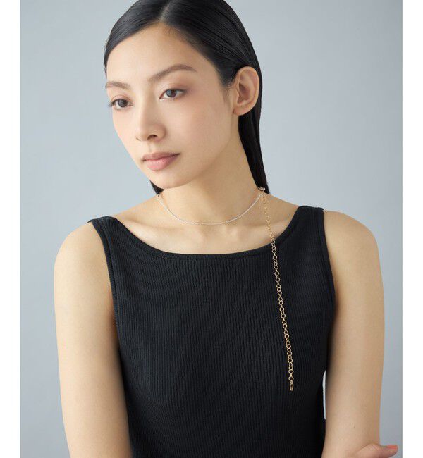 Jouete「【先行予約】[スカーフチョーカー] バブルチェーン コンビカラー」|ネックレス|