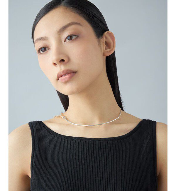 Jouete「【先行予約】[スカーフチョーカー] バブルチェーン コンビカラー」|ネックレス|