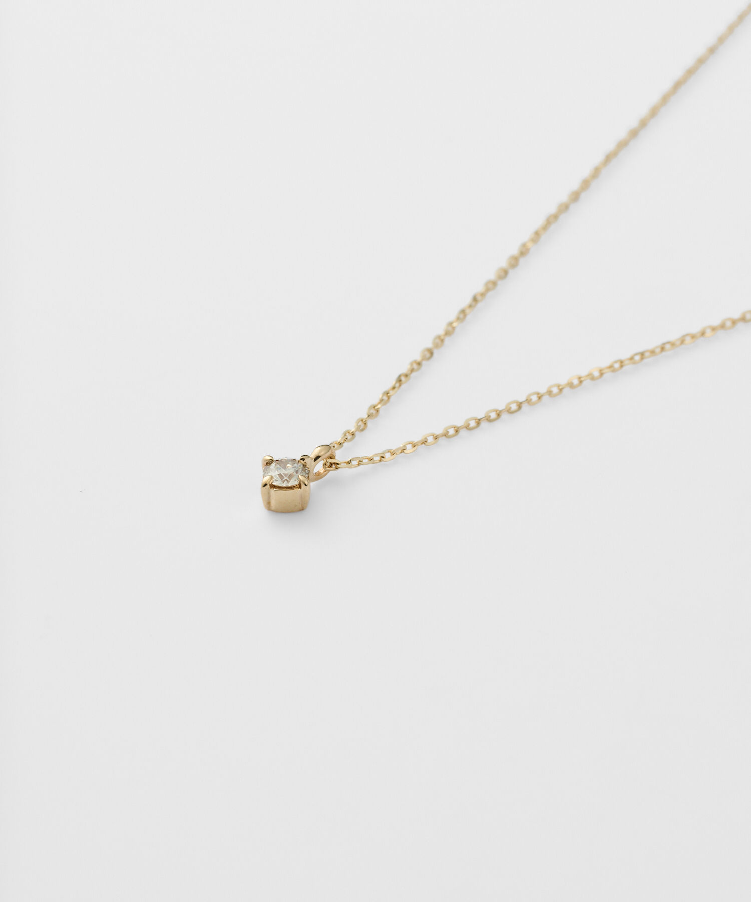 agete「K10ダイヤモンドネックレス（0.07ct）」|ネックレス|