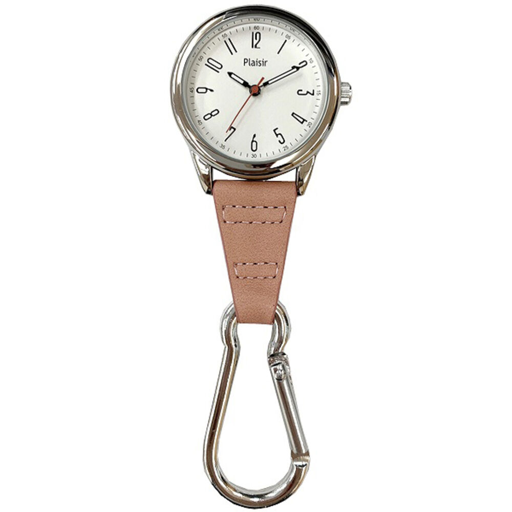 BACKYARD FAMILY「カラビナ 時計 通販 フックウォッチ カラビナウォッチ キーホルダー 懐中時計 合皮」|腕時計|ブラウン1