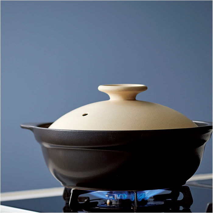 BACKYARD FAMILY「土鍋 9号 通販 鍋 お鍋 4～5人用 Karl カール ih対応 なべ ご飯 ごはん 超軽量」|食器・キッチングッズ|