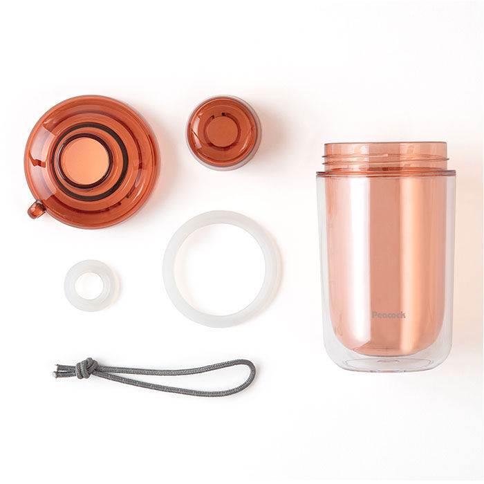 BACKYARD FAMILY「ピーコック Peacock 水筒 PPB-35 通販 クリアボトル キャップタイプ 340ml」|食器・キッチングッズ|