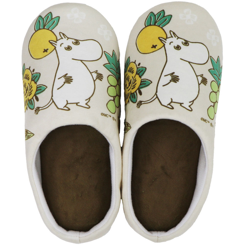 BACKYARD FAMILY「ムーミン トイレ グッズ 通販 スリッパ 室内 ルームシューズ ルームスリッパ トイレスリッパ」|ルームシューズ|ベージュ1