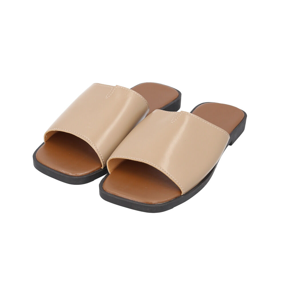 BACKYARD FAMILY「フラットサンダル レディース 通販 サンダル 疲れない きれいめ ぺたんこサンダル」|サンダル|ブラウン1