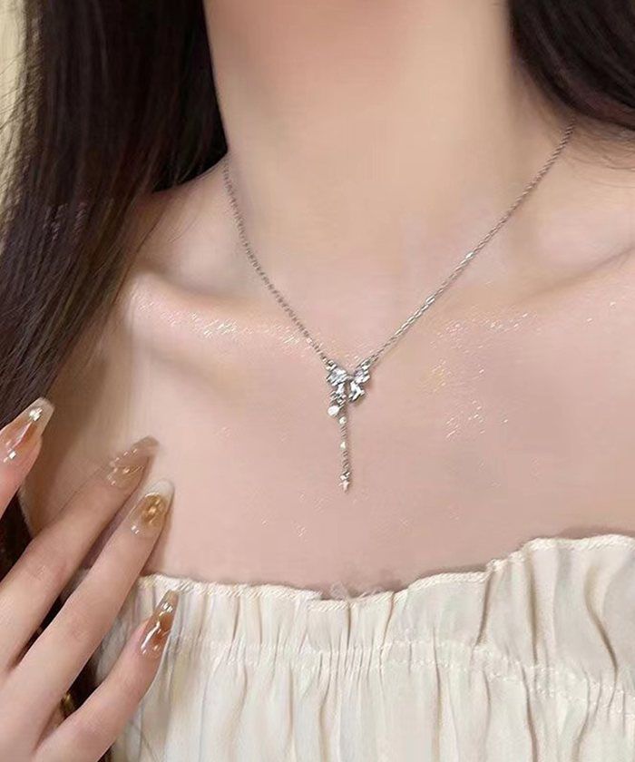 BACKYARD FAMILY「ネックレス レディース シンプル 通販 ペンダント ジュエリー レディースアクセサリー リボン」|その他|