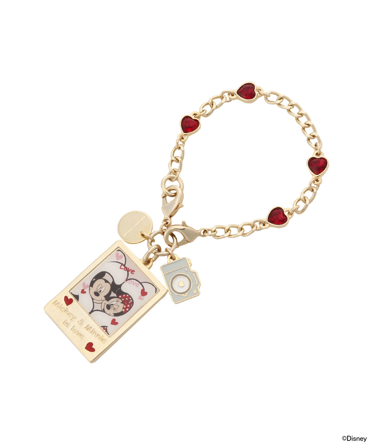 Samantha Thavasa「「ミッキーマウス」＆「ミニーマウス」コレクション 2wayチャーム」|チャーム・キーホルダー|ゴールド