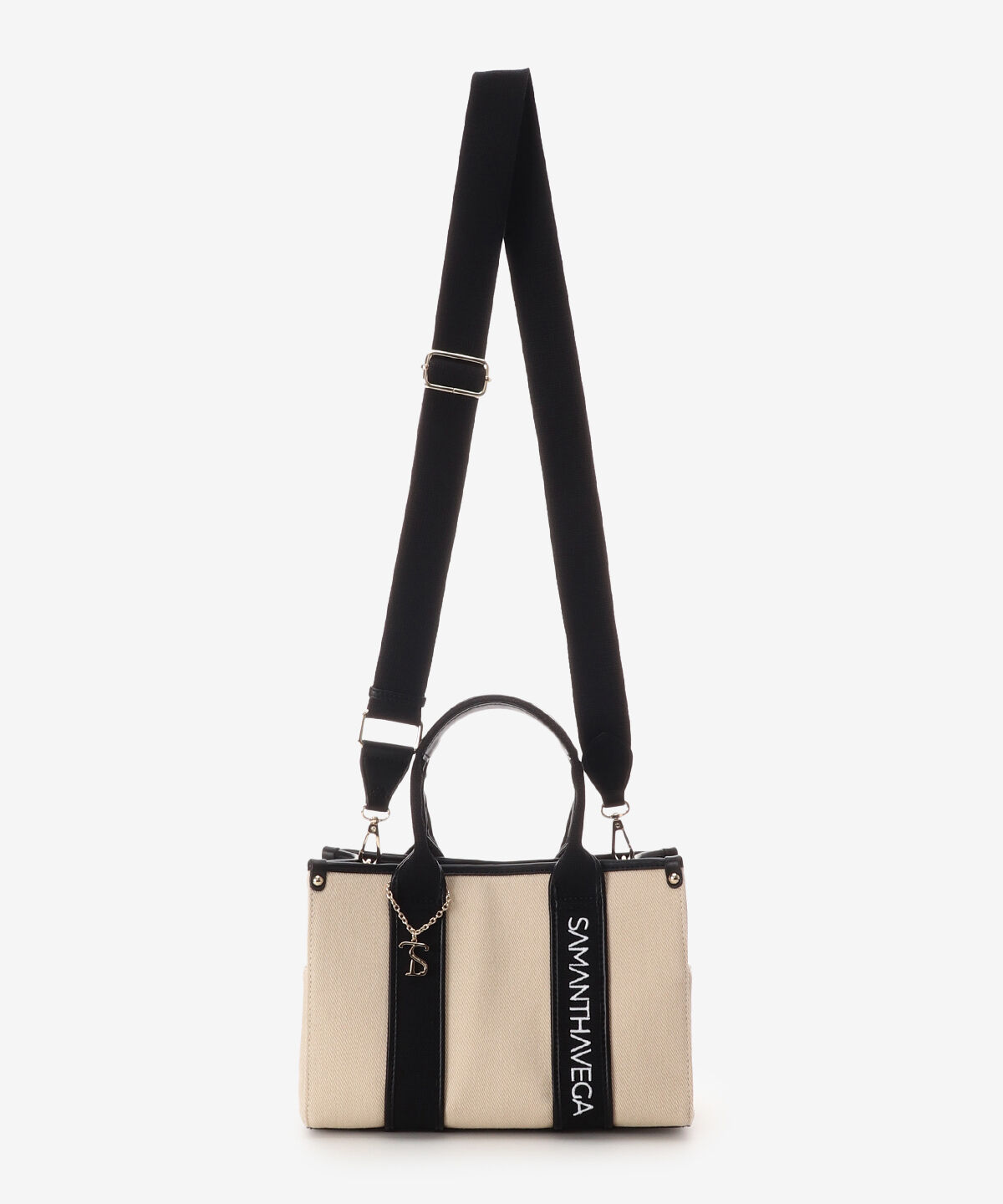 Samantha Vega「ロゴテープキャンバスハンドバッグ（小）」|ハンドバッグ|