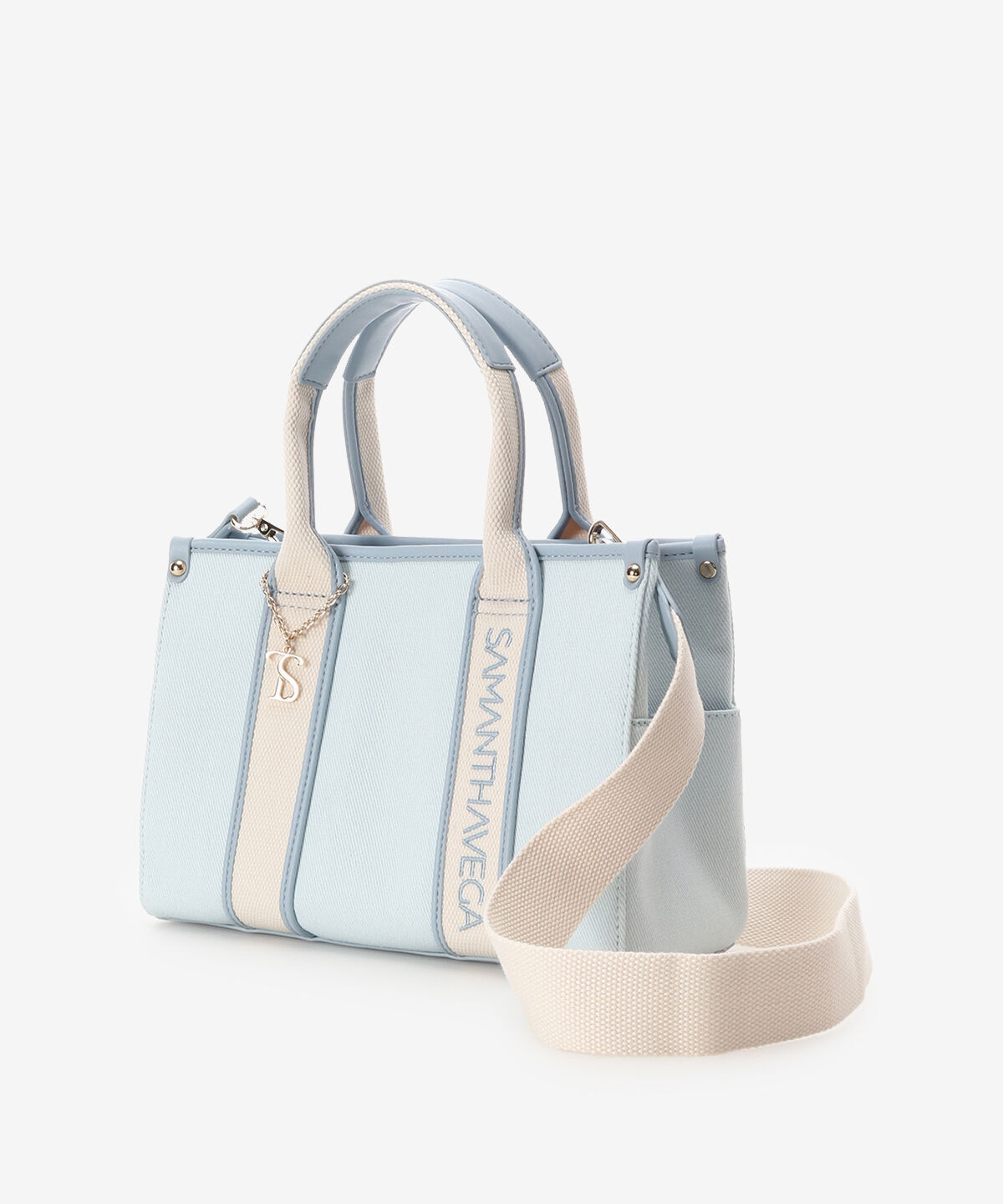 Samantha Vega「ロゴテープキャンバスハンドバッグ（小）」|ハンドバッグ|