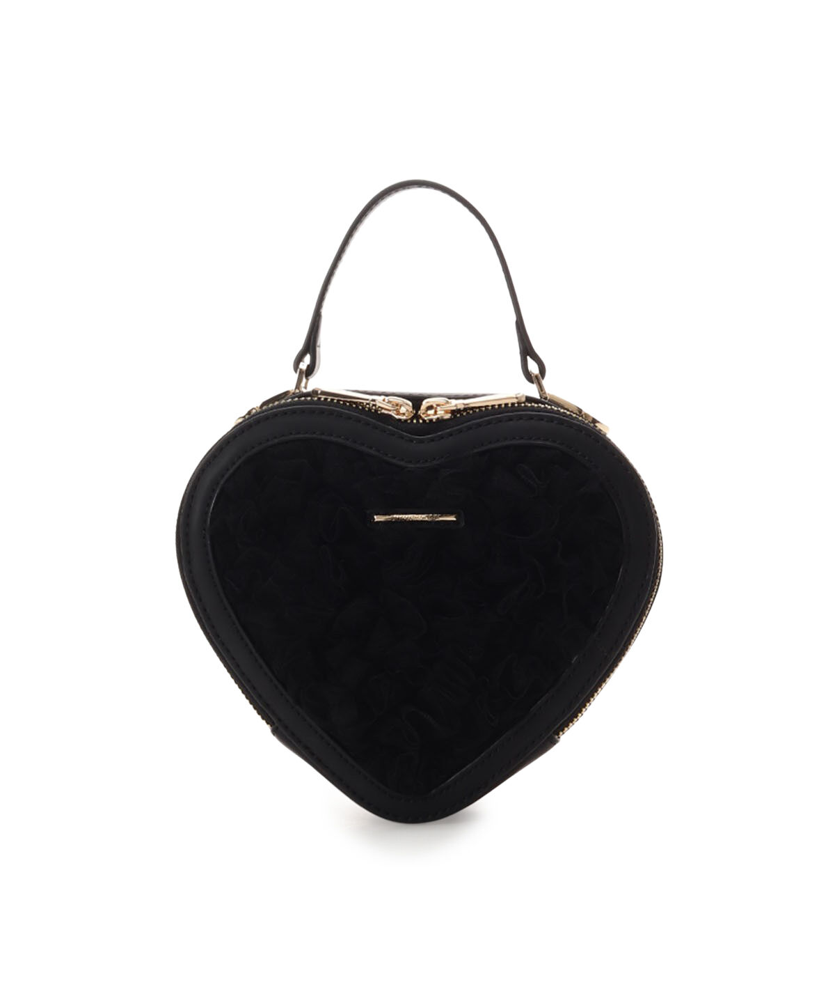 Samantha Vega「チュールハート型ショルダーバッグ」|ショルダー・メッセンジャー|ブラック