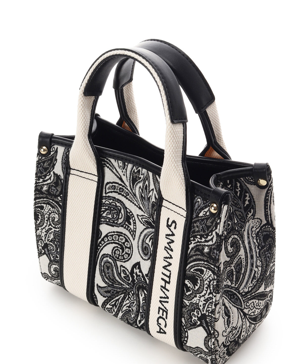 Samantha Vega「ロゴテープジャガード調トートバッグ（ミニ）」|ショルダー・メッセンジャー|