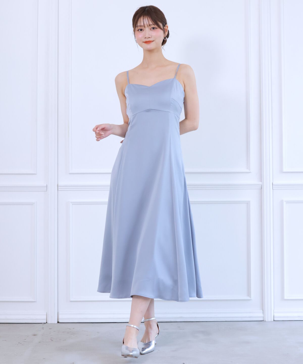 アンドクチュール「チュールケープセットドレス」|ドレス|