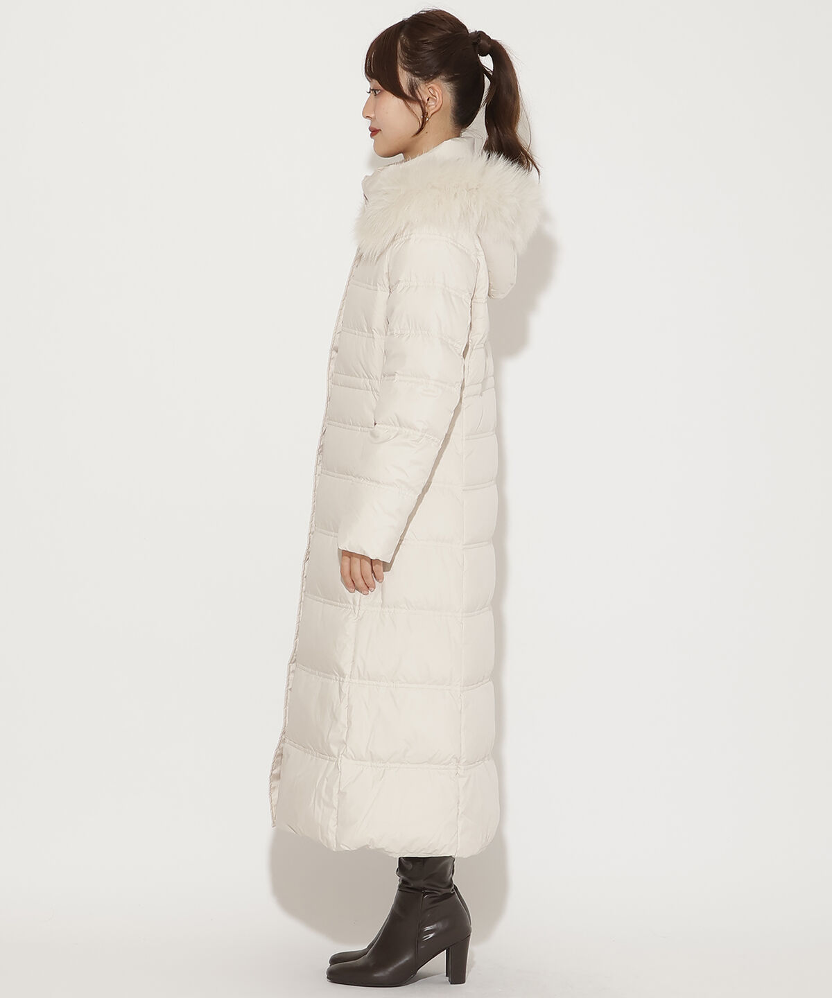 アンドクチュール「FOXファー付きスーパーロングダウン」|ダウン|