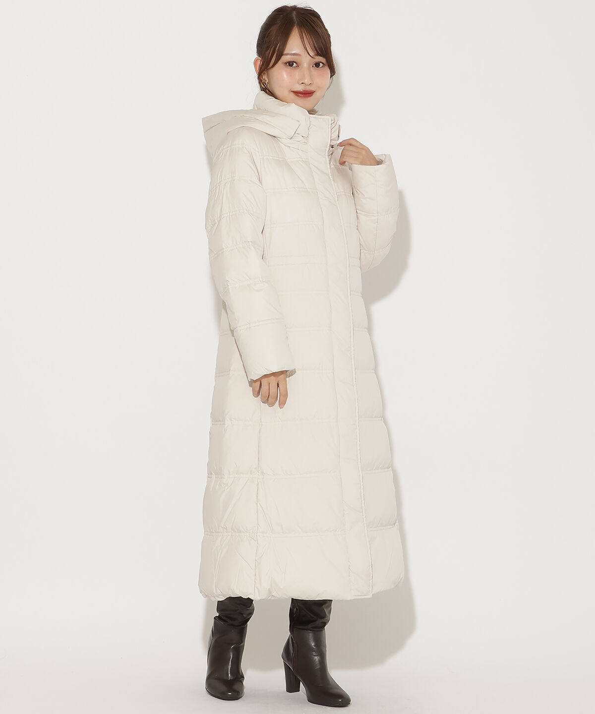 アンドクチュール「FOXファー付きスーパーロングダウン」|ダウン|